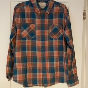 Weatherproof Men's Long Sleeve Plaid Cotton Shirt